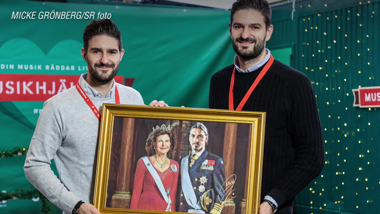Mästerverket "Kung" Zlatan auktioneras ut på Musikhjälpen