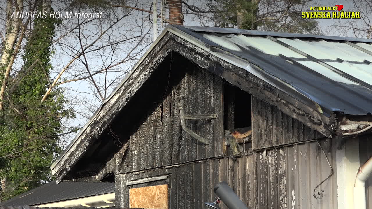 Roger räddade en familj från ett brinnande hus