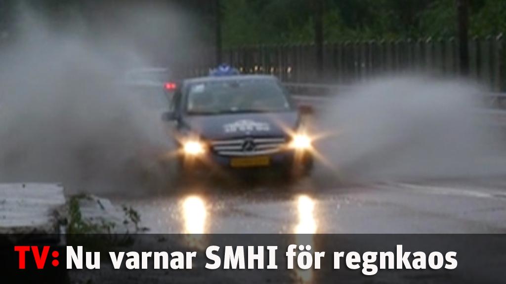 SMHI varnar för regnoväder