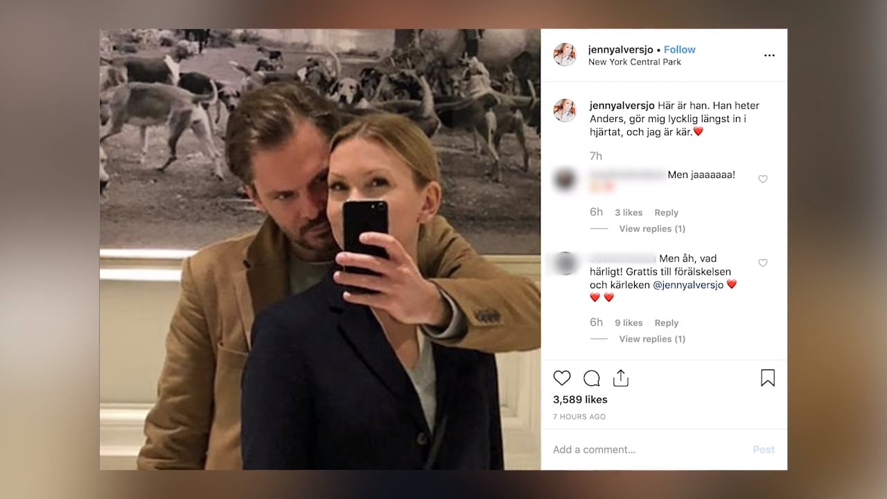 Här visar TV4-profilen upp sin nya kärlek