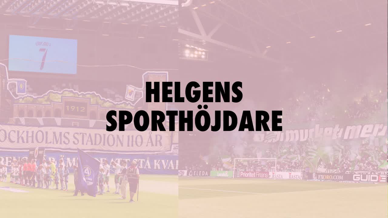 Helgens sporthöjdare 9-12 september