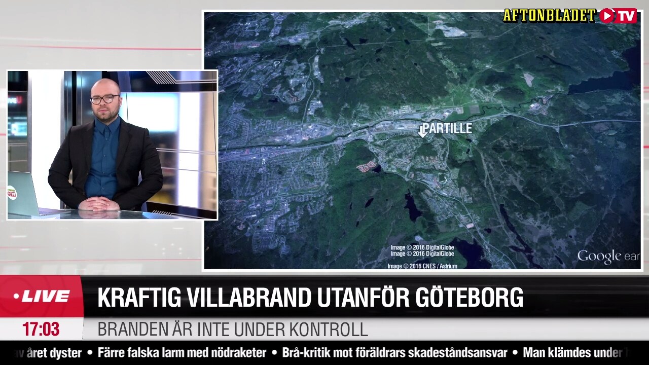 Brand i villa: ”Inte under kontroll”