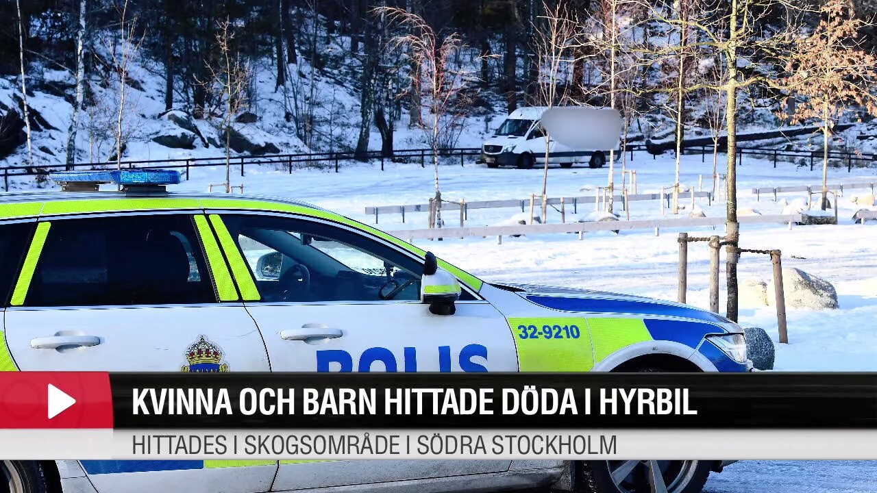 Kvinna och barn hittade döda i skåpbil