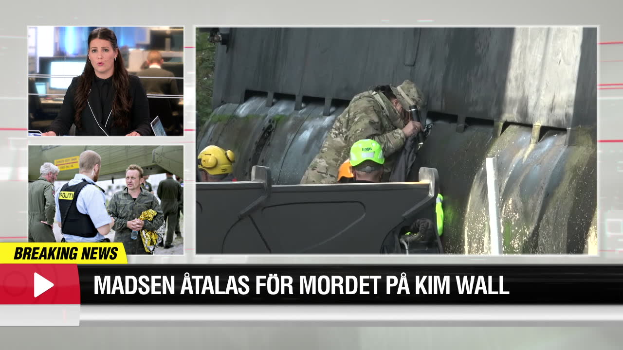 Peter Madsen åtalas för mordet på Kim Wall