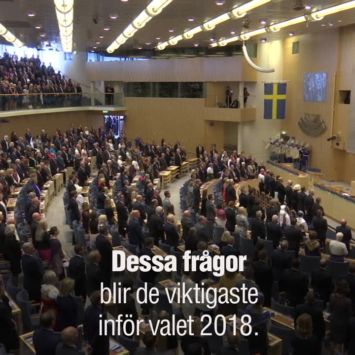 Viktigaste frågorna inför valet 2018