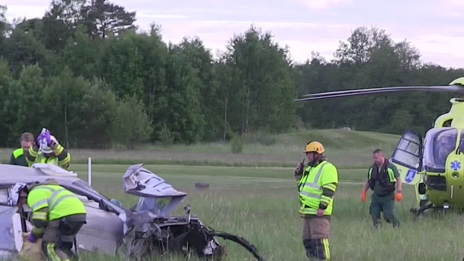 Trafikolycka på Nynäsvägen