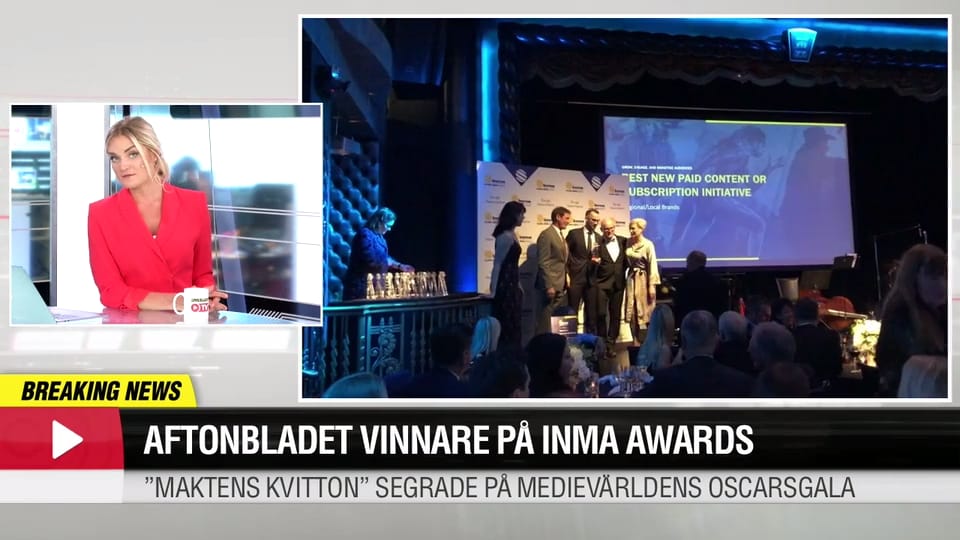 Aftonbladet vinnare på INMA Awards