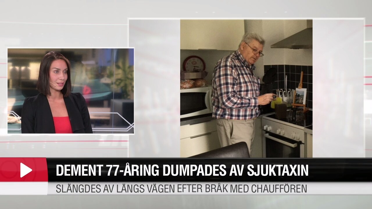 Dement 77-åring dumpades av sjuktaxi