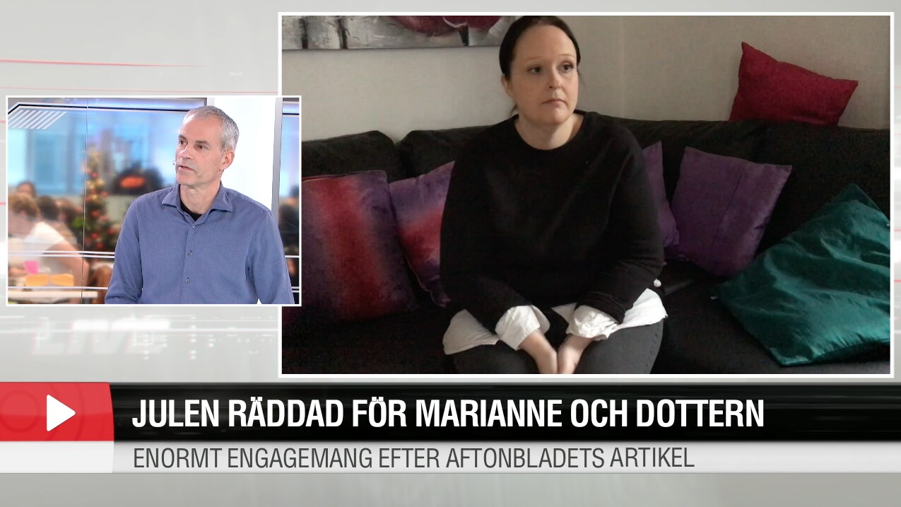 Julen räddad för Marianne och dottern