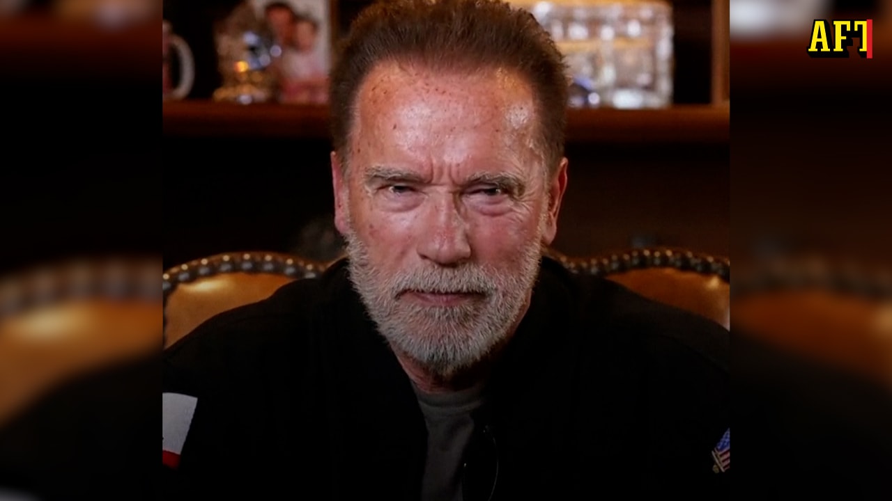 Se  Arnold Schwarzeneggers hälsning till Ryssland – och Putin