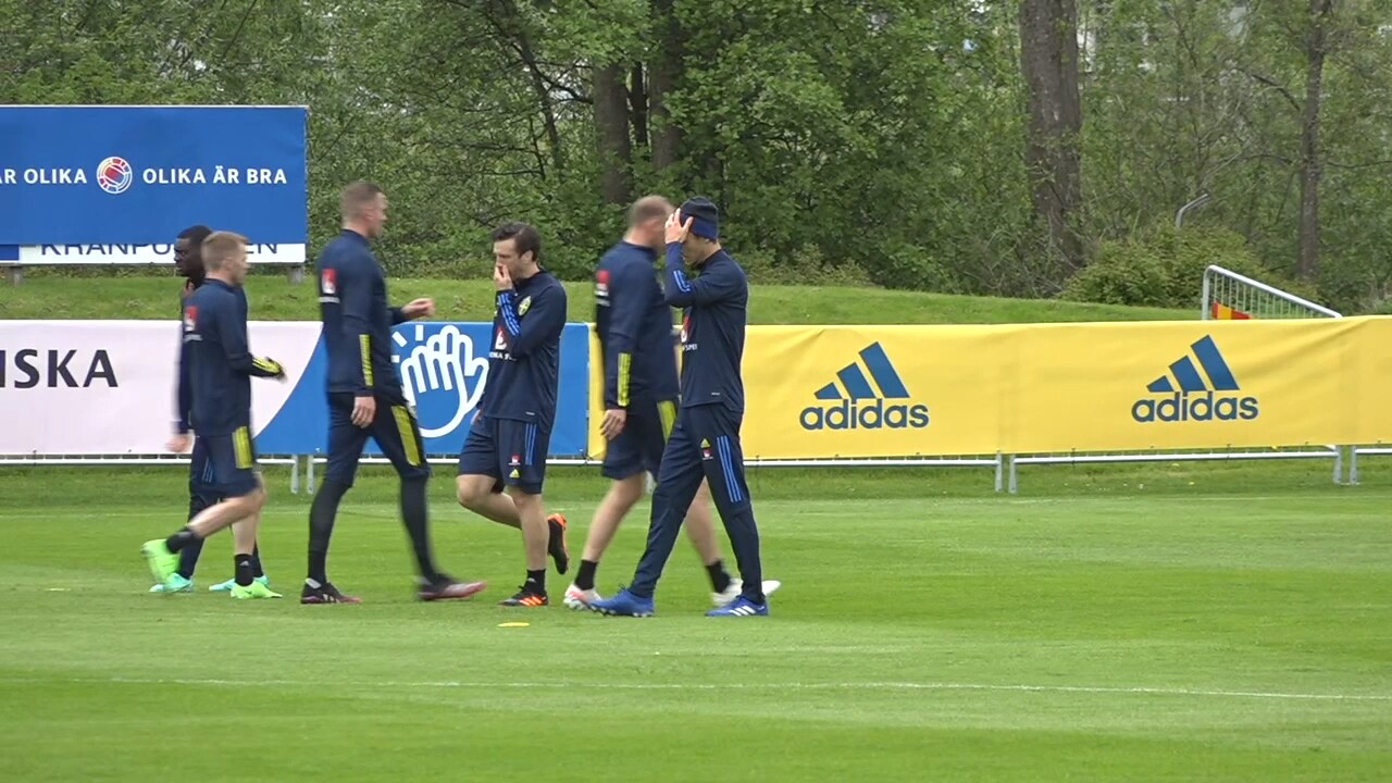 Här tränar Albin Ekdal – trots förkylningen