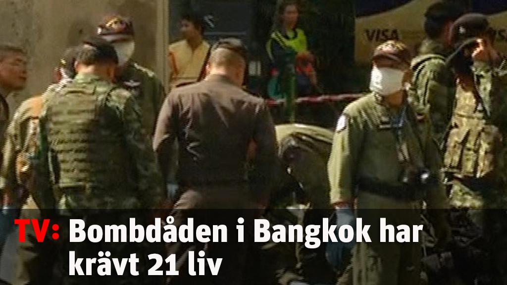 Bombdåden i Bangkok har krävt 21 liv