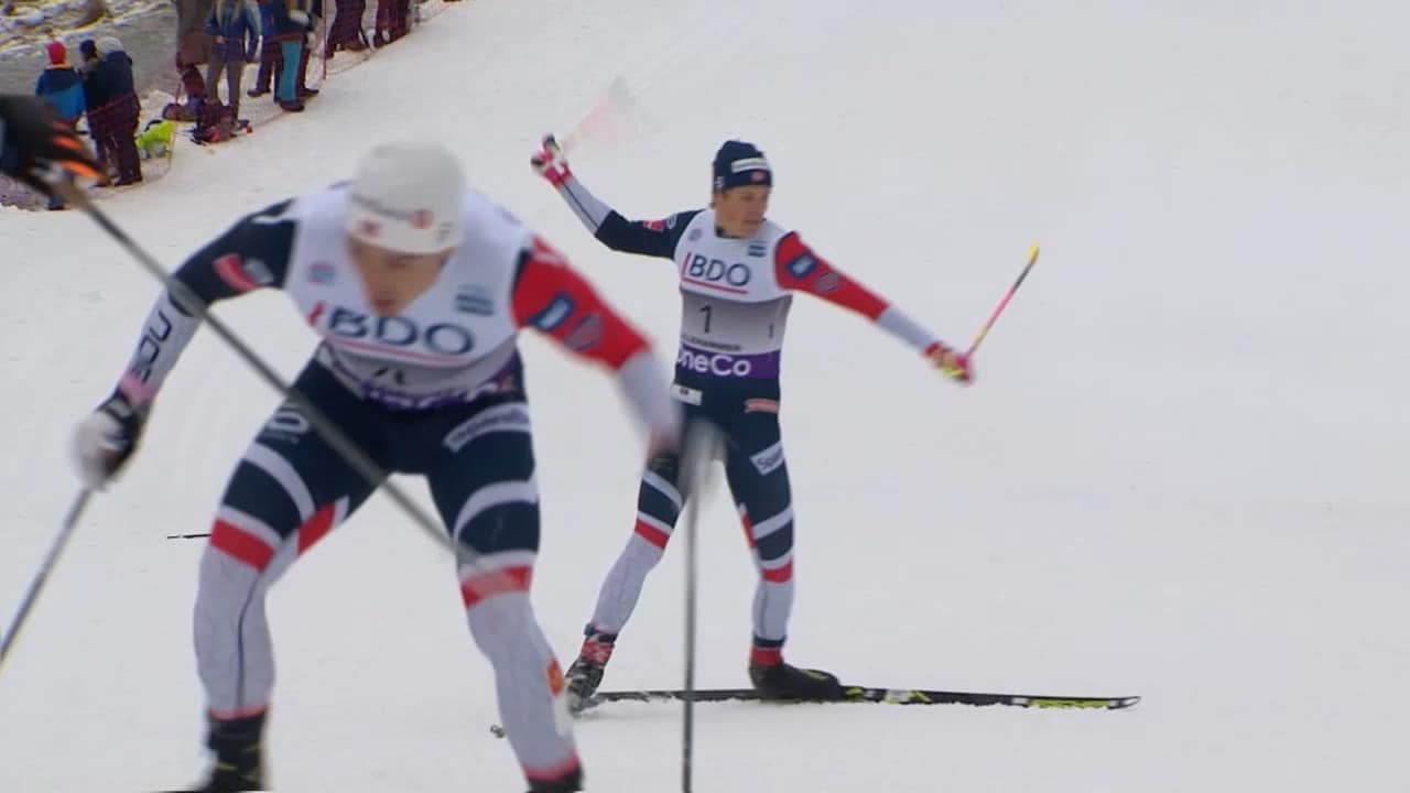 Se Kläbos utbrott mot Halfvarsson mitt i backen