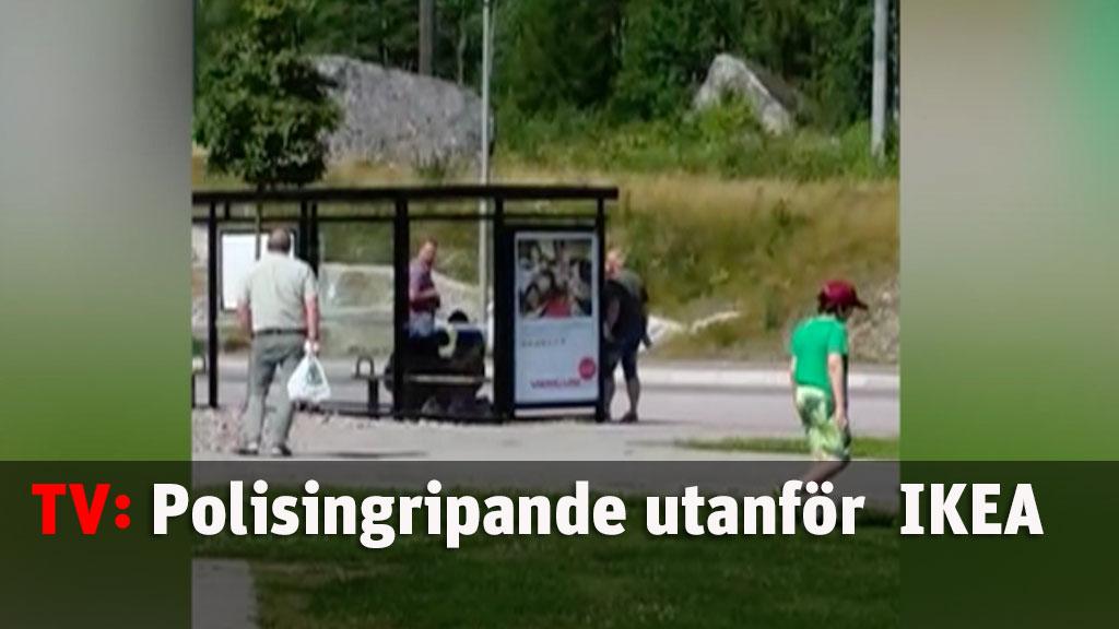 Polisens ingripande vid IKEA i Västerås