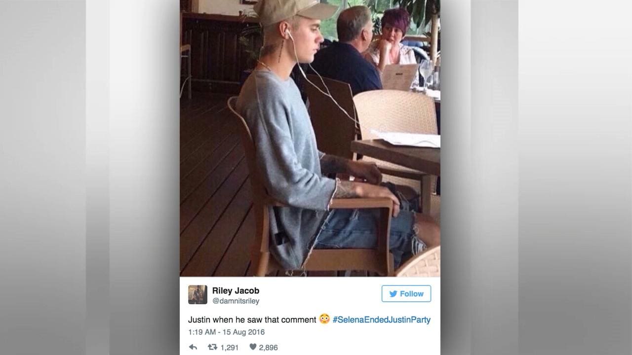 Så reagerar internet på bråket mellan Justin Beiber och Selena Gomez