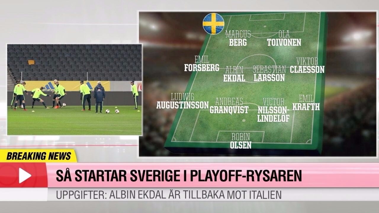 Så startar Sverige i playoff-rysaren mot Italien