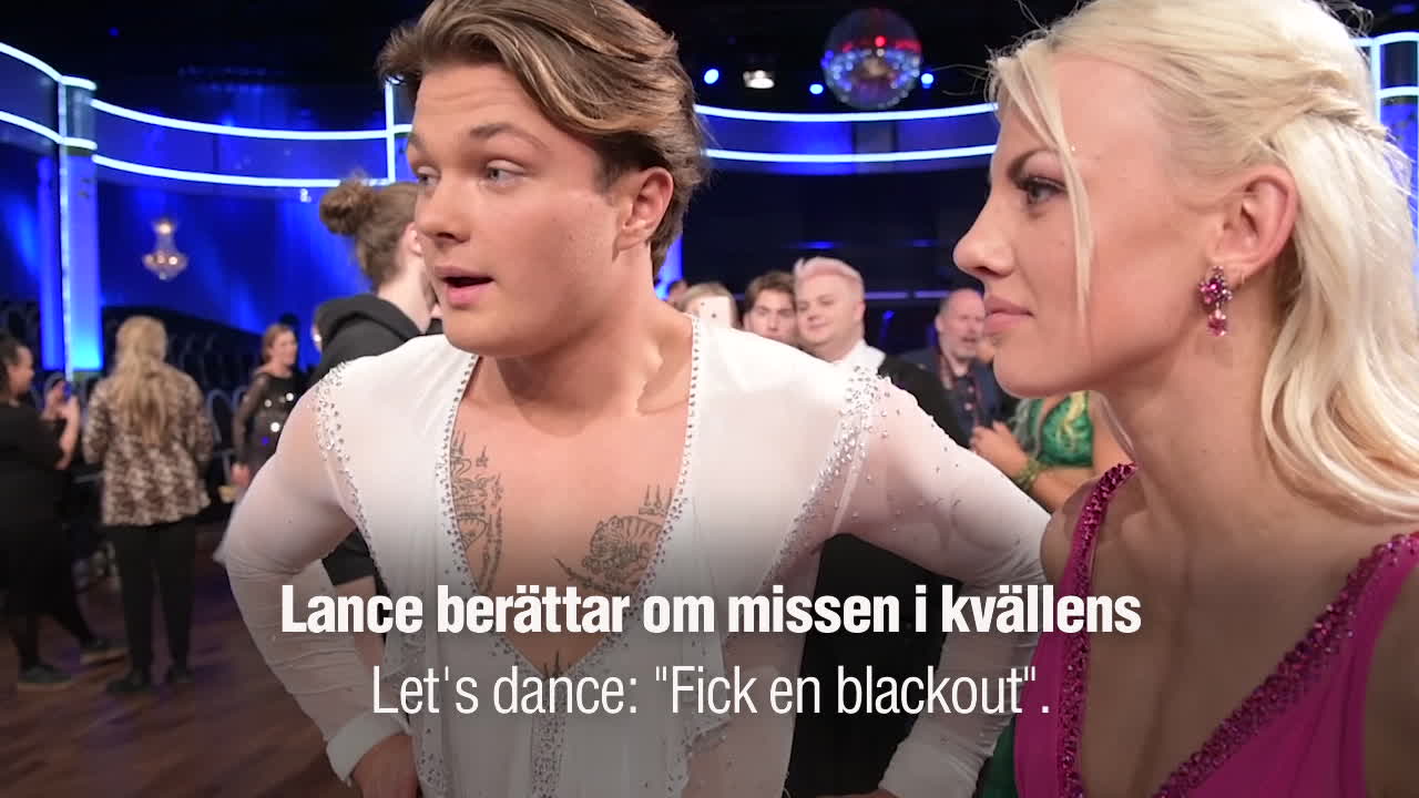 Lance berättar om missen i kvällens "Let's dance"