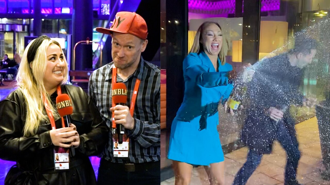Charlottes champagne-miss i natt – rakt i ögat: Nattens allra hetaste Mello-snackisarna med Tobbe Ek och Natalie Demirian