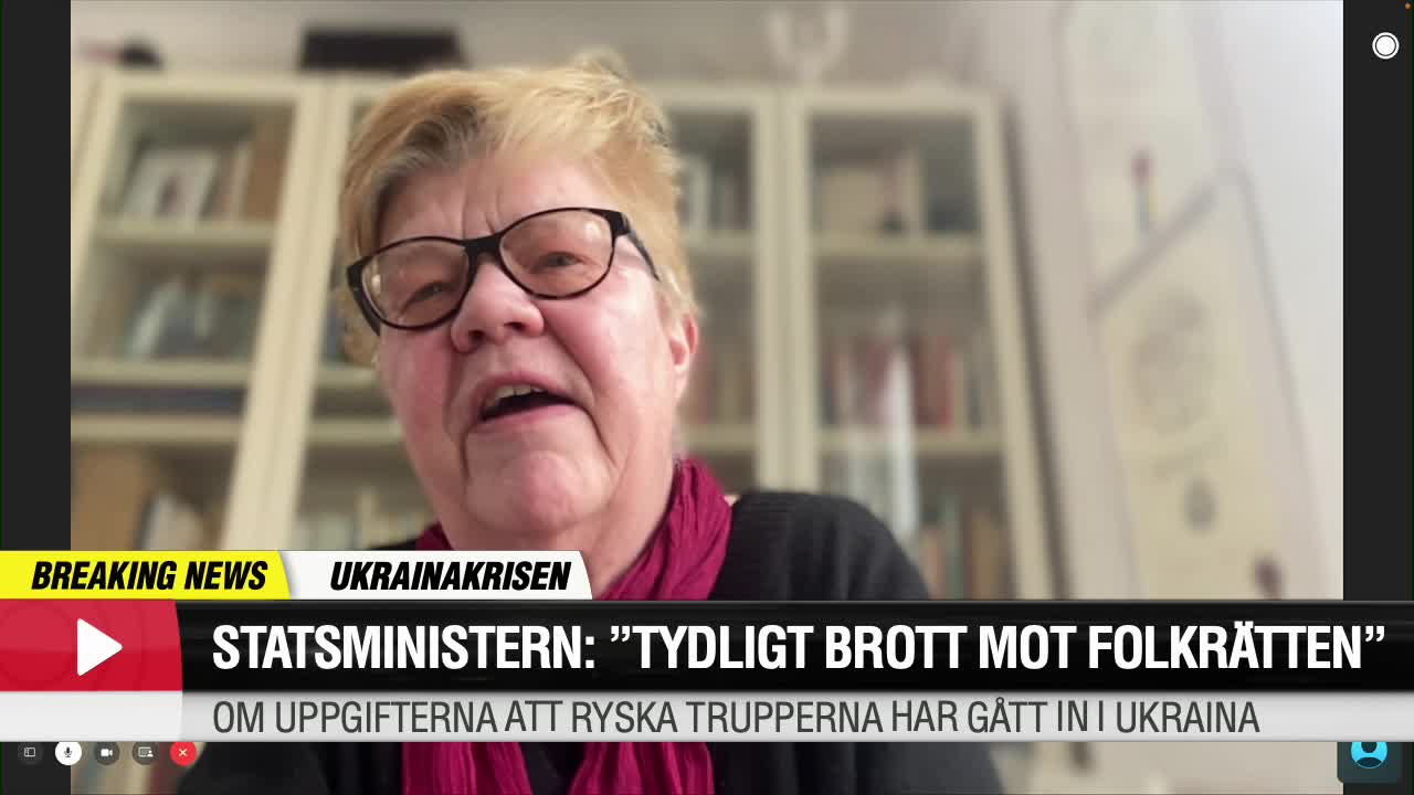Lena Mellin om Ukrainakrisen och statsministerns pressträff