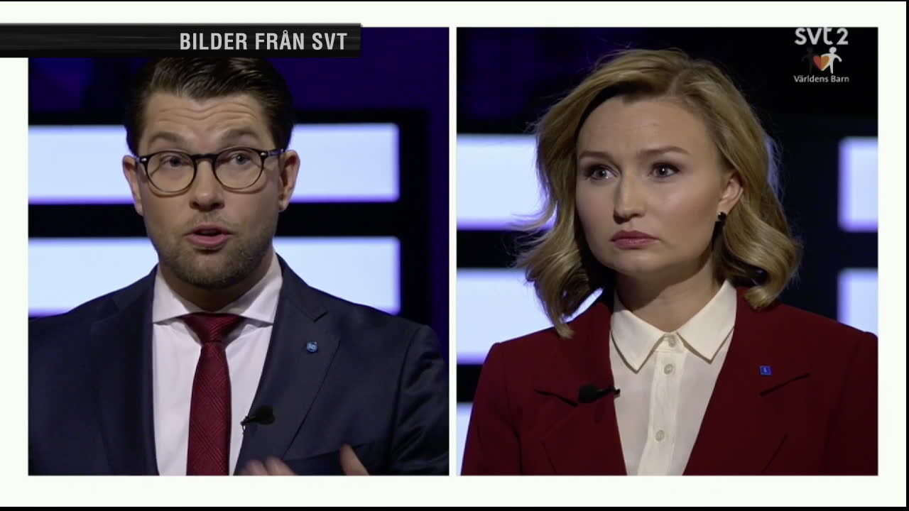 Här vägrar Busch Thor skaka Åkessons hand