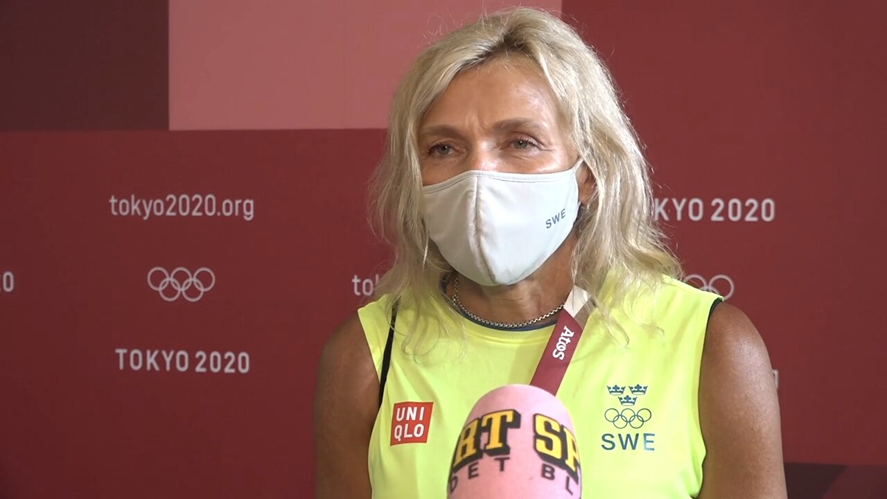 Helena Duplantis efter OS-guldet