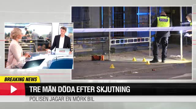 Tre män döda efter skjutning