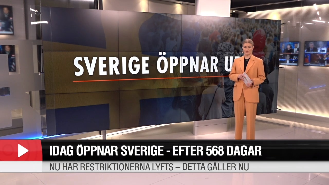 Sverige öppnar upp efter 568 dagar - Detta gäller från och med idag