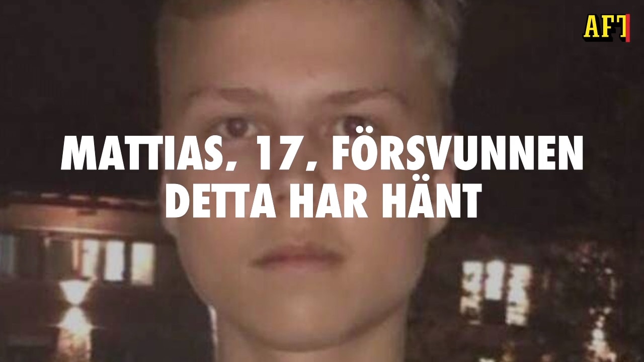 Mattias, 17, försvunnen – detta har hänt