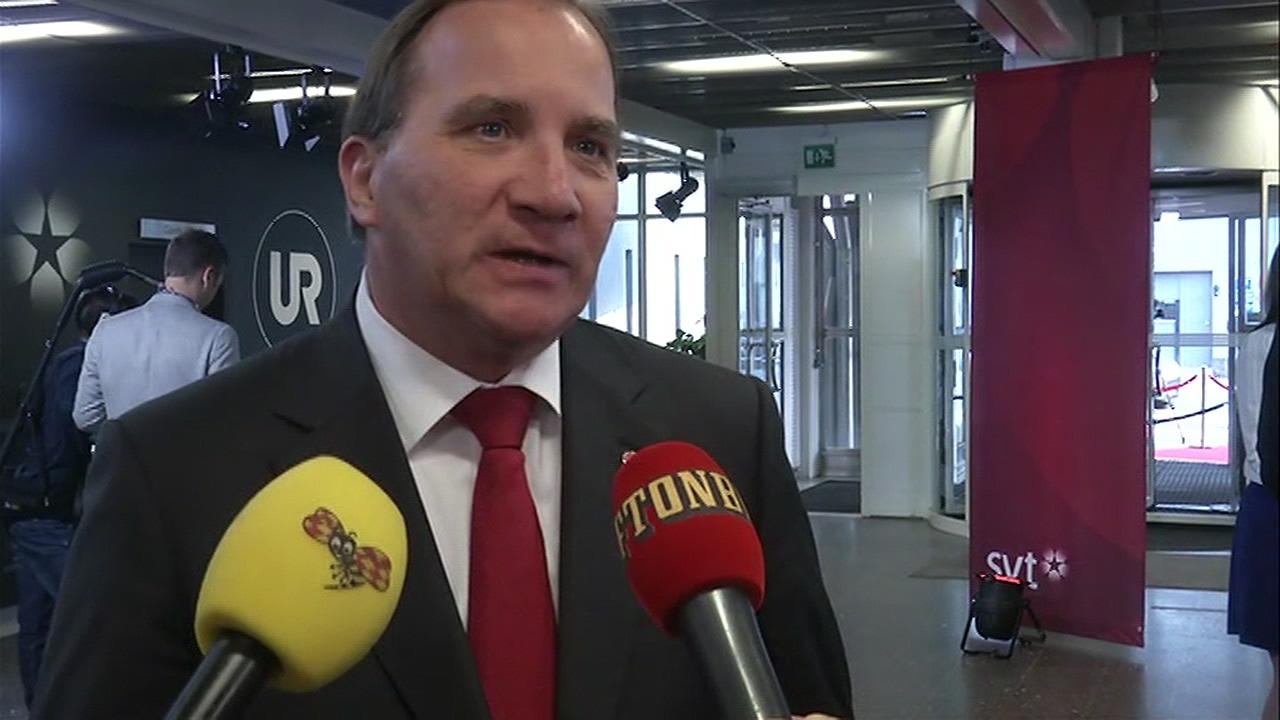 Löfven laddad inför debatten