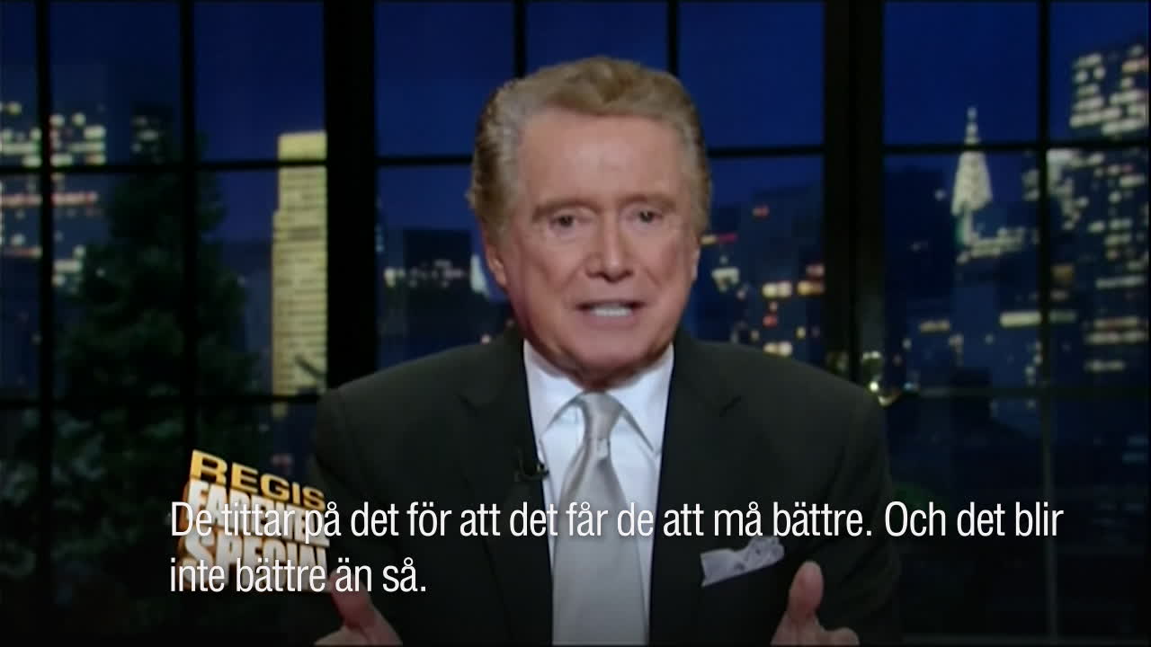 Amerikanska programledaren Regis Philbin är död