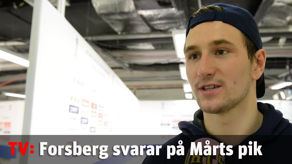 Forsberg svarar på piken från Mårts