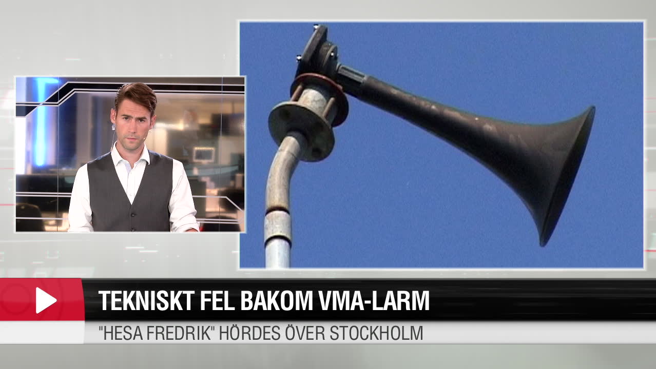 Hesa Fredrik tjuter i Stockholm – falsklarm