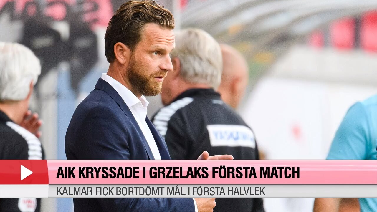 Så var Grzelaks första match som AIK-tränare