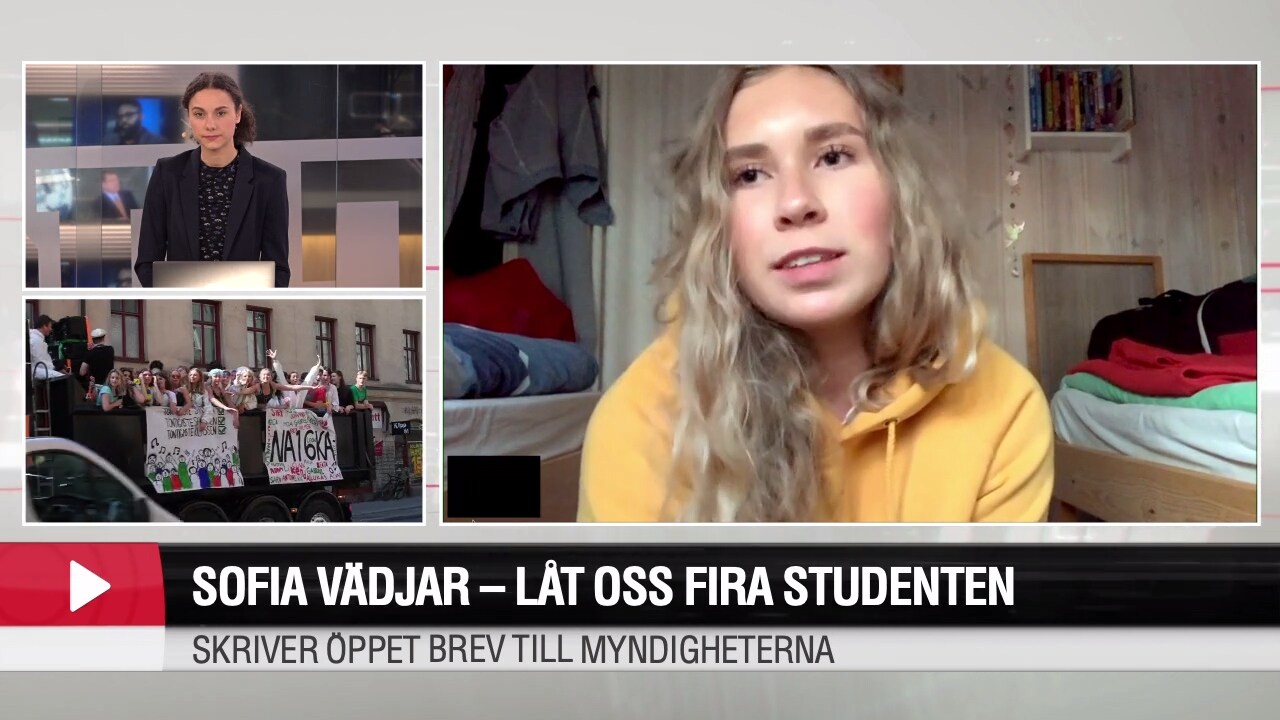 Sofia vädjar: ”Snälla, låt oss fira studenten”