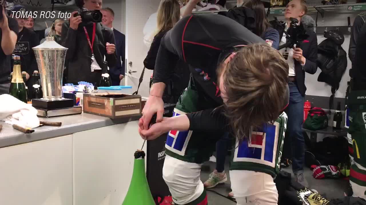 Korkade firandet efter SM-guldet