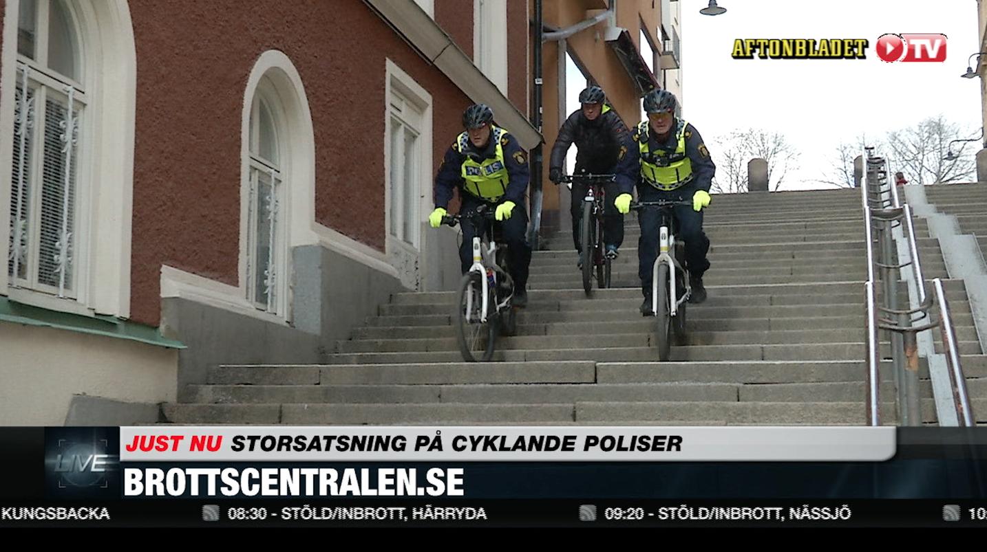 Nya satsningen: Rekordmånga cyklande poliser