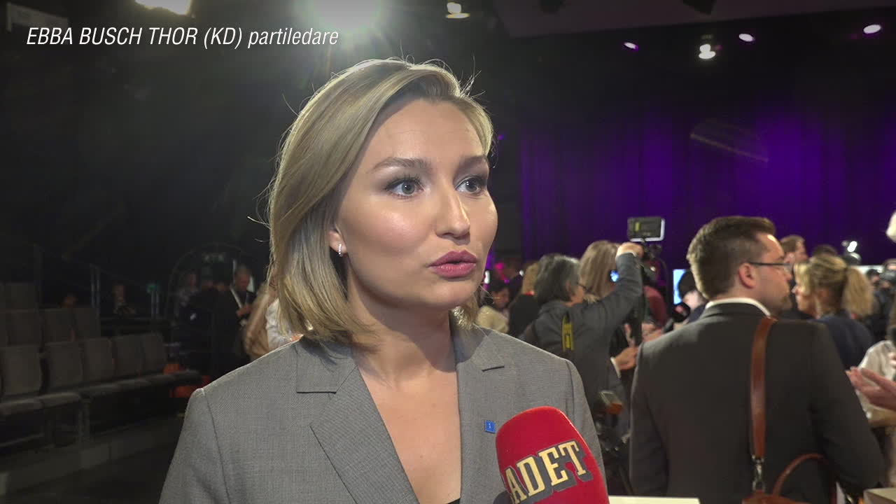 Hör Ebba Busch Thor (KD) efter partiledardebatten