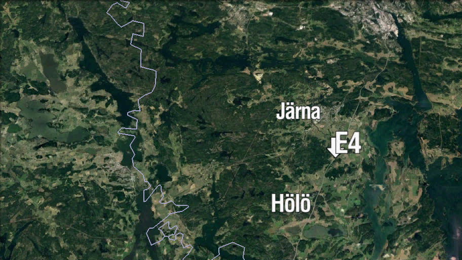 Stopp på E4 mellan Hölö och Järna