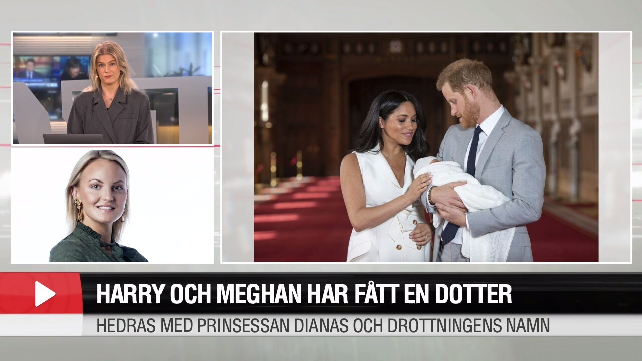 Harry och Meghan har fått en dotter