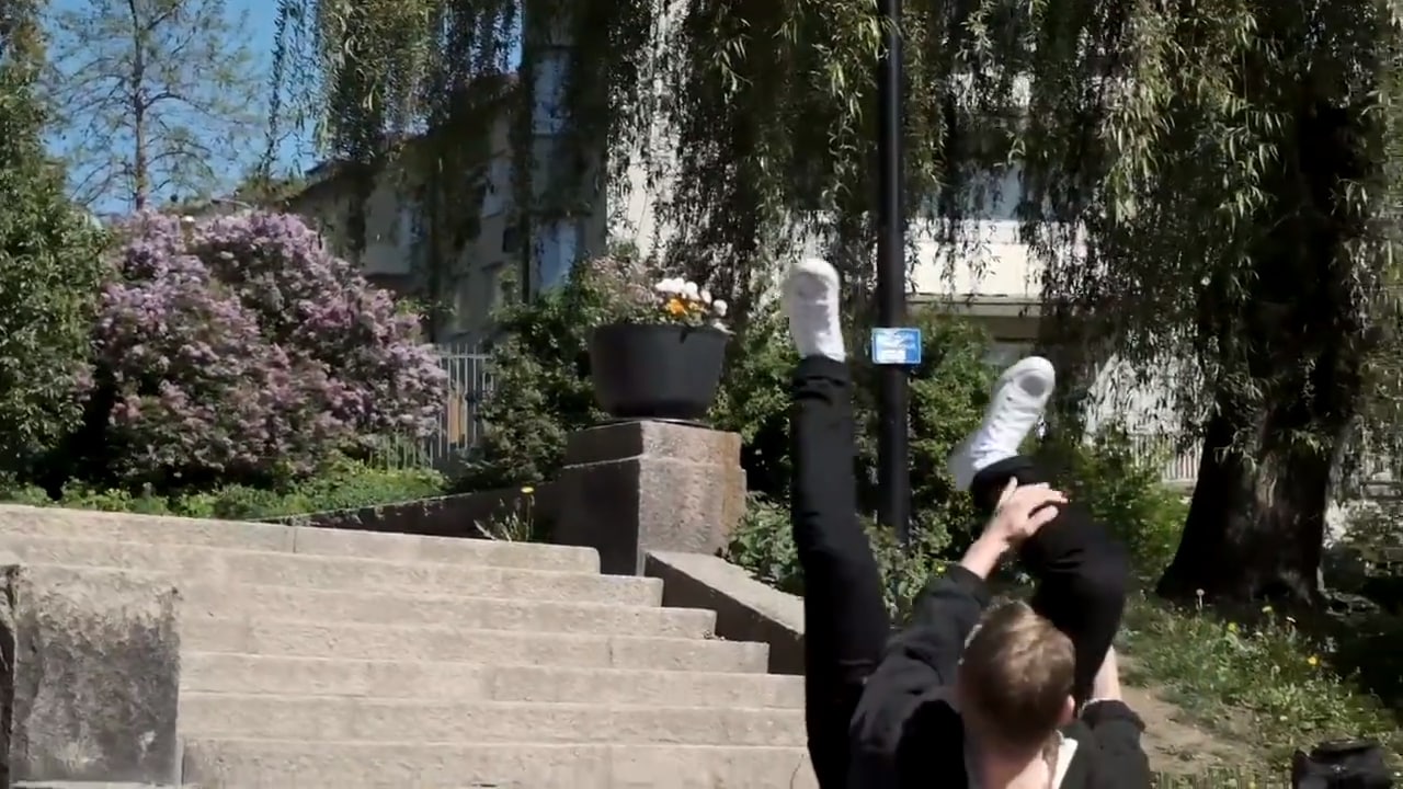 Efter jättehoppet – här bryter Mellostjärnan benet