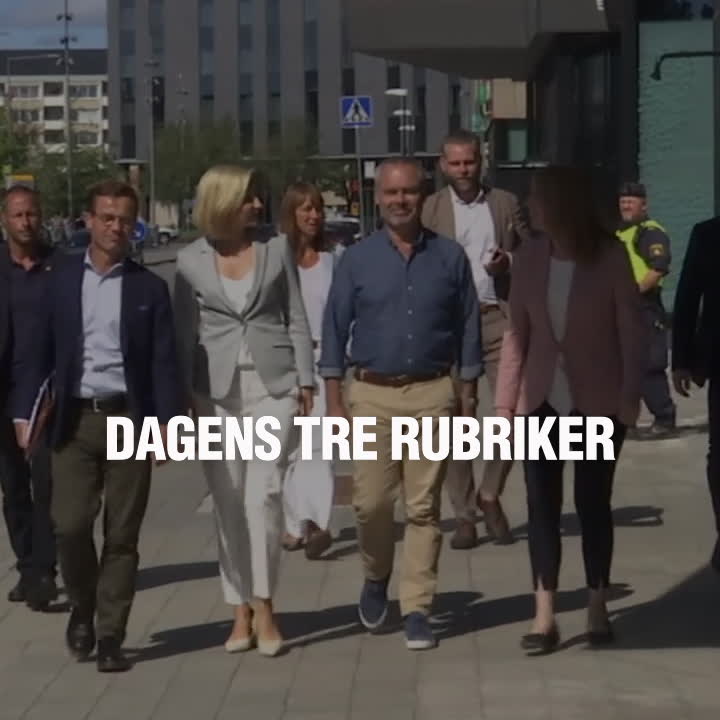 Dagens tre rubriker 12 september