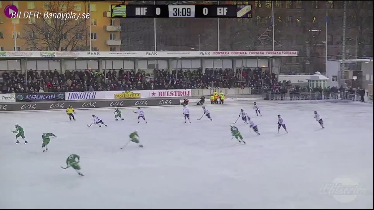 Otäcka bilder på Hammarbys stjärna – skridsko i huvudet