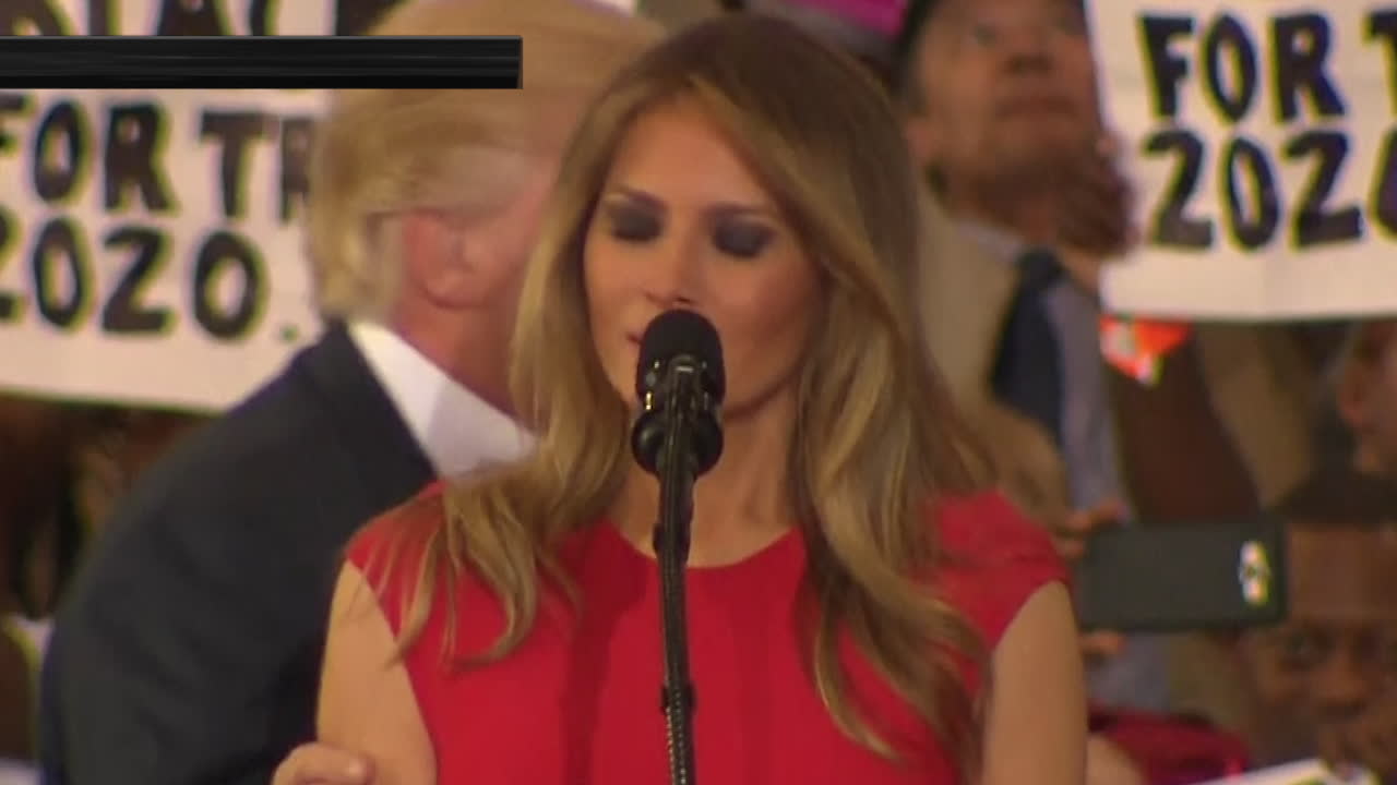 Melania Trumps kroppsspråk får nätet att undra