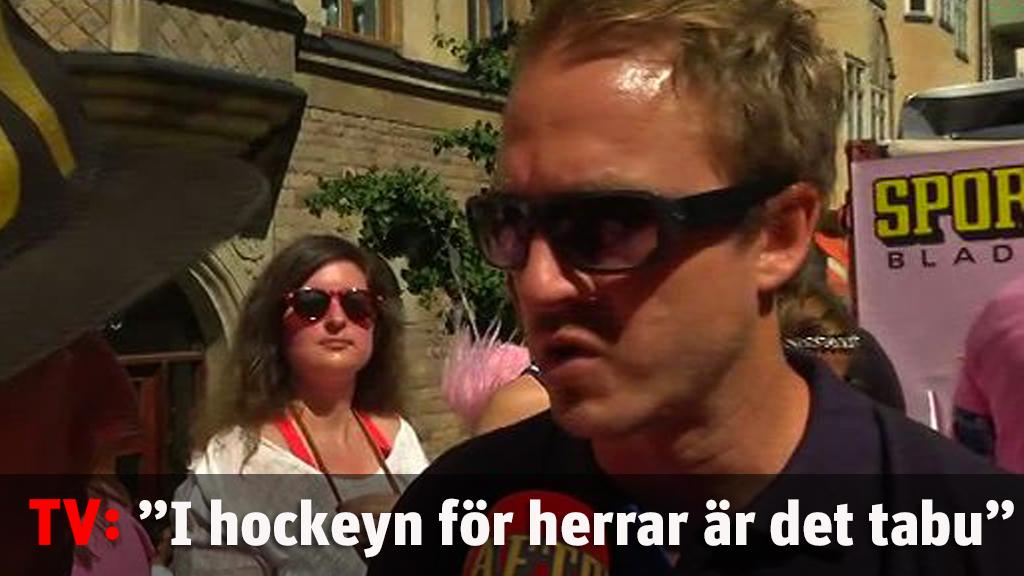 Tellqvist: "I hockeyn för herrar är det tabu"