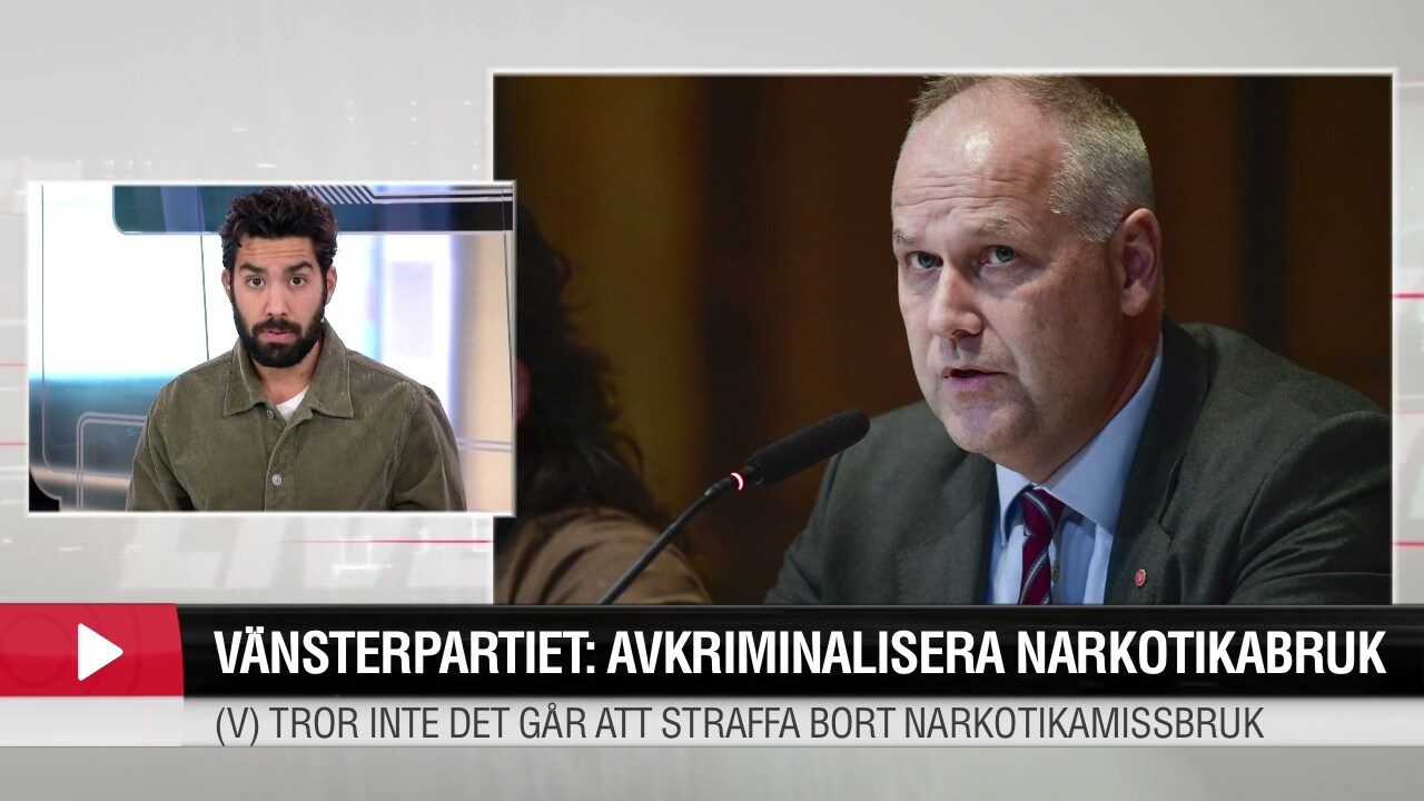 Vänsterpartiet vill avkriminalisera narkotikabruk