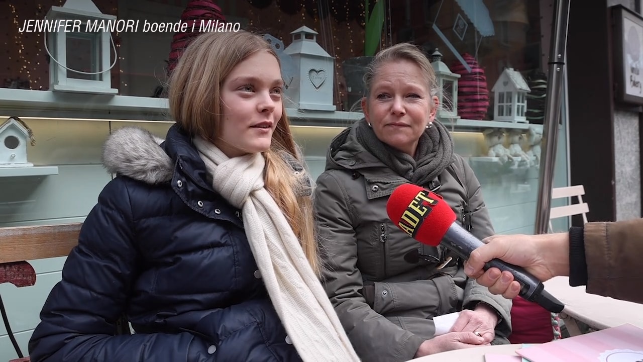 Monica och dottern Jennifer i Milano: "Lite läskigt"