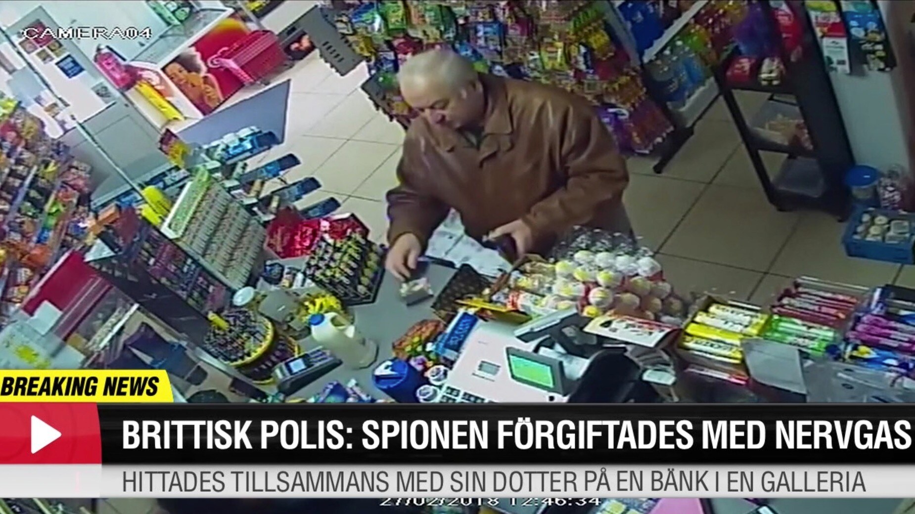 Tidigare ryske spionen utsattes för nervgas, enligt brittisk polis