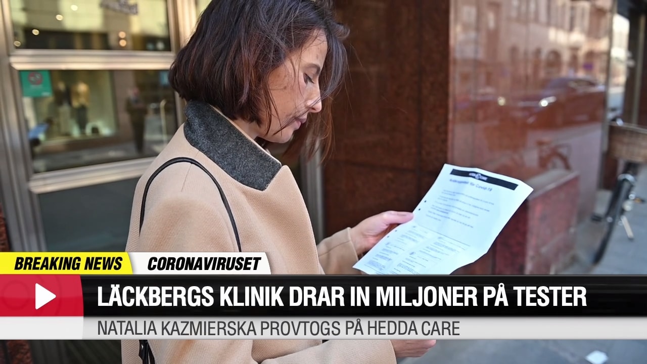 Läckbergs klinik drar in miljoner på tester