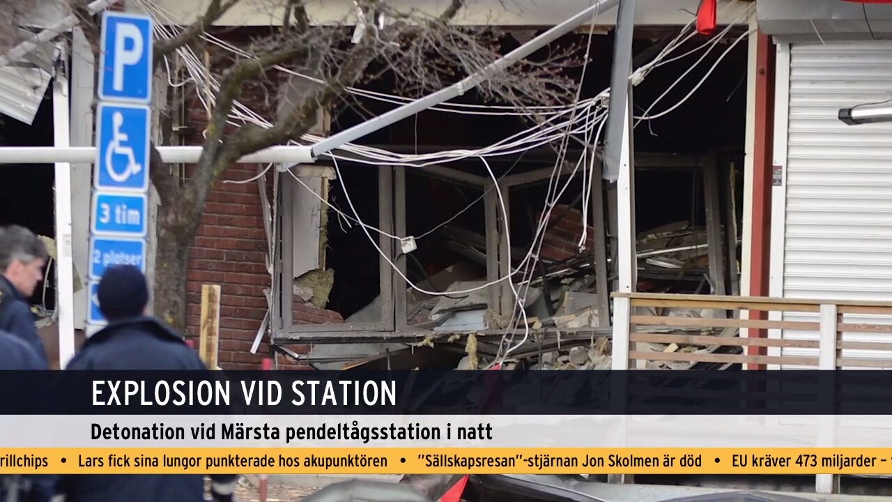 Stor explosion vid station