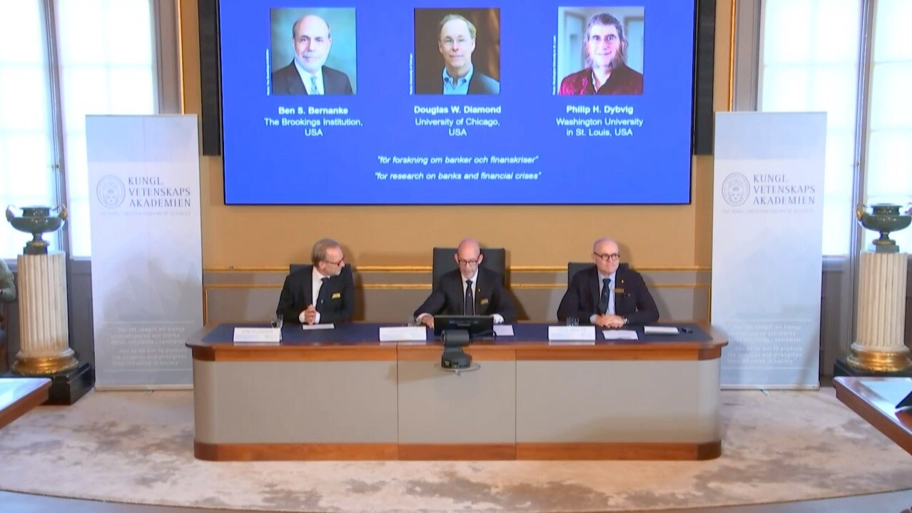 Trio får Nobelpriset för forskning om banker och finanskriser